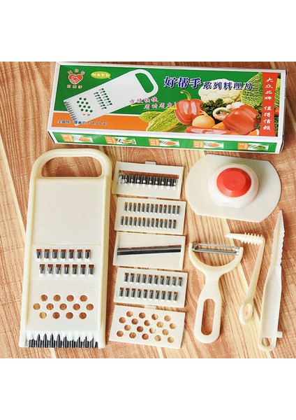 Beyaz Stil Yaratıcı Faydalı Çok Fonksiyonlu Parçalayıcı Meyve Sebze Soyucu Patates Dilimleme Dicer Chopper Kesici Kolay Mutfak Aletleri (Yurt Dışından) modelleri