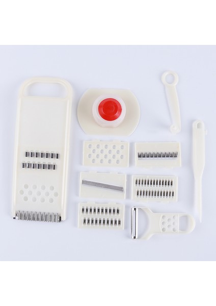 Beyaz Stil Yaratıcı Faydalı Çok Fonksiyonlu Parçalayıcı Meyve Sebze Soyucu Patates Dilimleme Dicer Chopper Kesici Kolay Mutfak Aletleri (Yurt Dışından) fırsatları