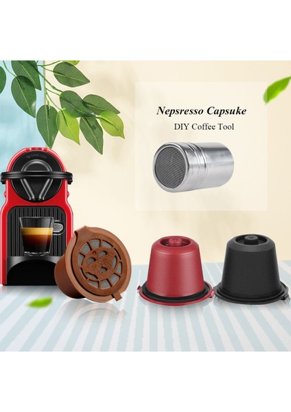 Turuncu Tarzı Icafilasstainless Steel Nespresso Kahve Filtresi Için Yeniden Kullanılabilir Kapsül Paslanmaz Kahve Sabotaj Metal Kahve Kaşığı Klipsli (Yurt Dışından) fiyatları
