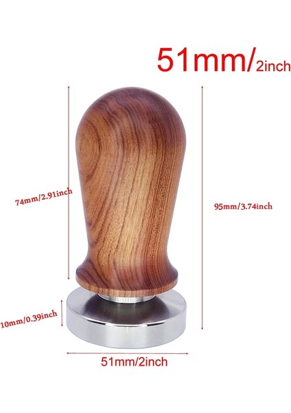 51 mm Tarzı Bronzluk 304 Paslanmaz Çelik Kahve Sabotaj Kahve Distribütörü Kahve Tozu Çekiç Özelleştirilmiş Kahve Aksesuarları (Yurt Dışından)