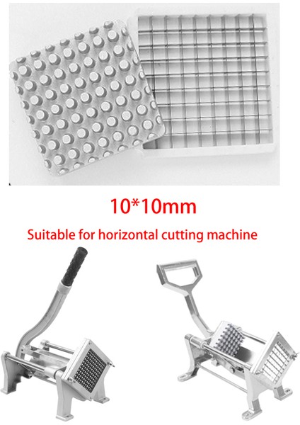 10X10MM Tarzı Alüminyum Alaşımlı Kızartma Makinesi Aksesuarları Bıçak Kesme Makinesi Kesme Patates Salatalık Turp Makinesi Parçaları (Yurt Dışından)