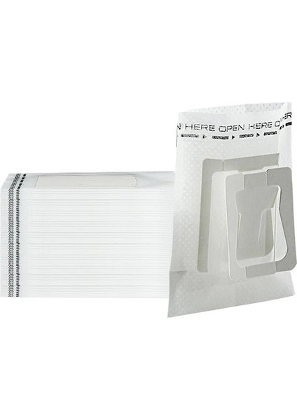 Beyaz Stil 7,5 x 9 cm Kahve Filtresi Kağıt Torbalar Tek Kullanımlık Damla Kahve Torbası Taşınabilir Asılı Kulak Styl Espresso Kahve Aksesuarları Çay Demlik Aracı (Yurt Dışından)
