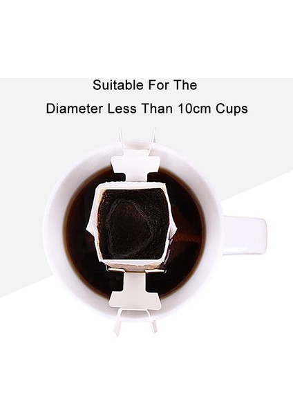Beyaz Stil 7,5 x 9 cm Kahve Filtresi Kağıt Torbalar Tek Kullanımlık Damla Kahve Torbası Taşınabilir Asılı Kulak Styl Espresso Kahve Aksesuarları Çay Demlik Aracı (Yurt Dışından)