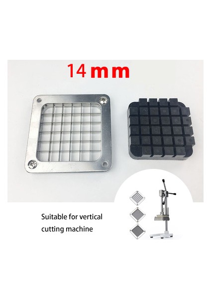 14MMX14MM Stili Alüminyum Alaşımlı Kızartma Makinesi Aksesuarları Bıçak Kesme Makinesi Kesme Patates Salatalık Turp Makinesi Parçaları (Yurt Dışından)