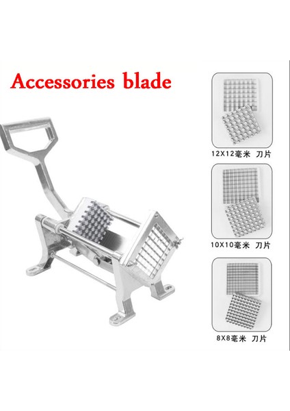 14MMX14MM Stili Alüminyum Alaşımlı Kızartma Makinesi Aksesuarları Bıçak Kesme Makinesi Kesme Patates Salatalık Turp Makinesi Parçaları (Yurt Dışından) indirimleri
