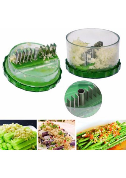 Yeşil Tarzı Sarımsak Presi Kıyıcı Zencefil Kıyma Sarımsak Rende Mini Taşınabilir Abs Paslanmaz Çelik Sarımsak Presi Kıyıcı Dilimleme El Baskı Grin (Yurt Dışından) fırsatları