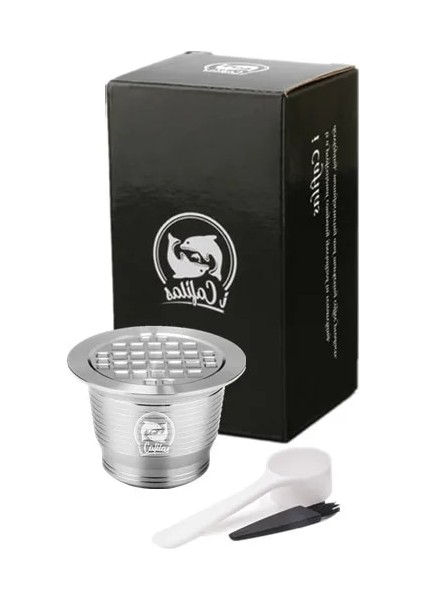 1 Kapsül Tarzı Icafilas Paslanmaz Çelik Nespresso Kapsül Doldurulabilir Kare Delik Yeni Sürüm Sabotaj Yeniden Kullanılabilir Kahve Filt Pod Kahve Gereçleri Hediye (Yurt Dışından)