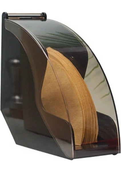 Plastik Toz Geçirmez Stil El Damla Kahve Filtresi Kağıt Tutucu Kapaklı V60 Koni Filtre Kağıt Kutusu Depolama Rafı Toz Geçirmez Tezgah Dağıtıcı Standı (Yurt Dışından)