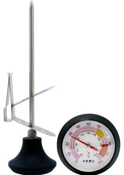Termometre Tarzı 1 Adet Kahve Su Isıtıcısı Manuel Cezveler Ahşap Saplı Paslanmaz Çelik Uzun Ağızlı El Kahve Makinesi Damlatıcı Cezveler Чайник 600ML (Yurt Dışından)