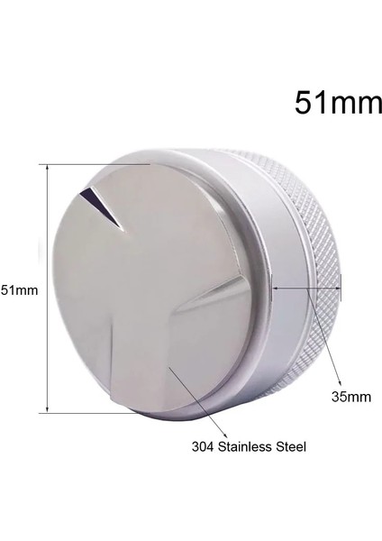 51 mm Gümüş Kurcalama Stili Kahve Filtresi Dış Müdahale Tutacağı Espresso Dağıtıcı Mat Taban Rafı Barista Araçları Aksesuarları Çok Fonksiyonlu Amper Standı (Yurt Dışından)
