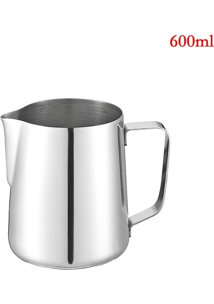 600ML Stili Paslanmaz Çelik Süt Sürahisi Espresso Fincanları Sanat Fincan Aracı Barista El Sanatları Kahve Moka Cappuccino Latte Süt Köpürtme Sürahi Sürahi (Yurt Dışından)