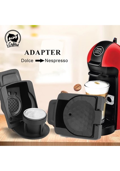 Bordo Tarzı Icafilas Doldurulabilir Dolce Gusto Adaptörü Kahve Kapsülü Nescafe Yeniden Kullanılabilir Kapsül Nespresso Filtresine Aktarımı (Yurt Dışından) modelleri