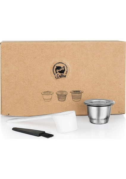 Resim Stili Olarak Icafilas Nespresso Paslanmaz Çelik Kahve Filtreleri Için Yeniden Kullanılabilir Kahve Kapsülü Espresso Kahve Crema Pod Maker Yeni Yükseltildi (Yurt Dışından)