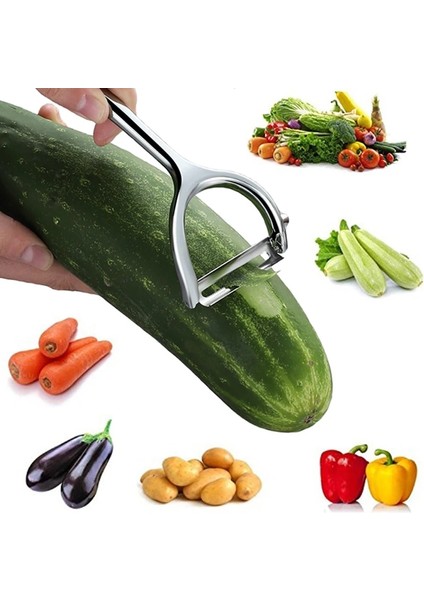 FD00143 Tarzı Paslanmaz Çelik Soyucu Zester Meyve Sebze Soyucu Bıçak Kesici Zester Rende Süper Patates Soyucu Mutfak Alet Aletleri 25 (Yurt Dışından)