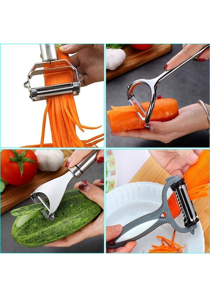 FD00143 Tarzı Paslanmaz Çelik Soyucu Zester Meyve Sebze Soyucu Bıçak Kesici Zester Rende Süper Patates Soyucu Mutfak Alet Aletleri 25 (Yurt Dışından)