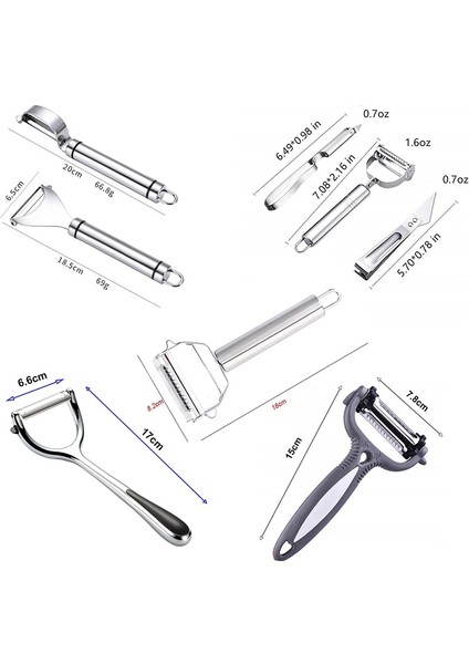 FD00143 Tarzı Paslanmaz Çelik Soyucu Zester Meyve Sebze Soyucu Bıçak Kesici Zester Rende Süper Patates Soyucu Mutfak Alet Aletleri 25 (Yurt Dışından)