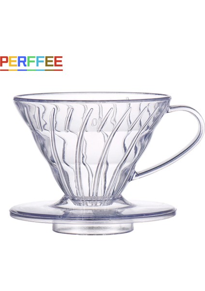 V01 Stili Kahve Damlatıcı Reçine Damla Kahve Huni Filtreli Fincan V01 V02 Barista Kahve Demleme Üzerine Dökün Için Plastik Kahve Filtresi (Yurt Dışından)