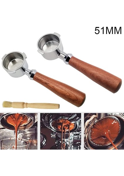 Blacktan 51MM Stili Filtre 51 mm Yedek Filtre Sepeti Kahve Aksesuarları Için Kahve Dipsiz Portafilter (Yurt Dışından)