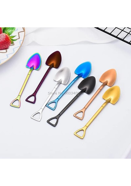 Sj Tarzı 410 Malzeme 10 Adet Yaratıcı Kürek Çatal Kaşık Paslanmaz Çelik Çatal Dondurma Tatlı Kahve Kaşığı Meyve Çatalı Çay Kaşığı Karıştırma Kaşığı (Yurt Dışından) modelleri