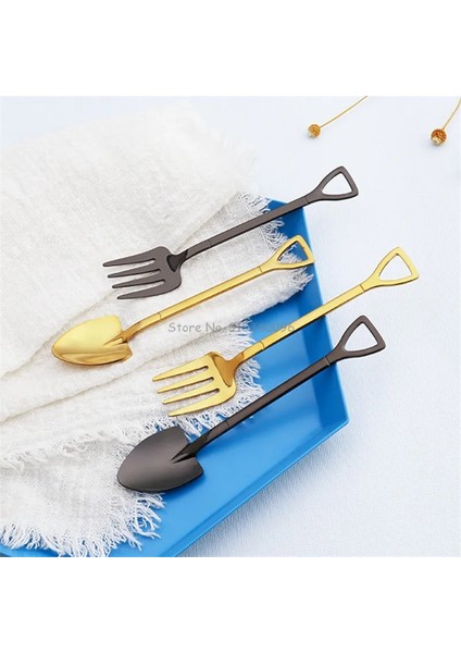 Sj Tarzı 410 Malzeme 10 Adet Yaratıcı Kürek Çatal Kaşık Paslanmaz Çelik Çatal Dondurma Tatlı Kahve Kaşığı Meyve Çatalı Çay Kaşığı Karıştırma Kaşığı (Yurt Dışından) indirimleri