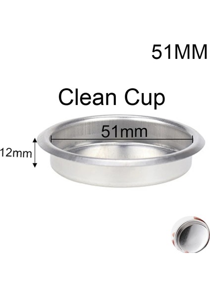 51MM Kör Kase Stili Filtre Kahve Portafiltre Fincan mm Filtre Sepeti Kahve Kaşığı Dozaj Halkası Fırça Süt Fincan Havlu Mat Aksesuarlar (Yurt Dışından)