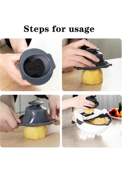 Lsl Stili Çok Fonksiyonlu Sebze Dilimleyici Ev Patates Soyucu Dilimleyici Patates Licer Turp Rende Mutfak Aletleri Sebze Kesici (Yurt Dışından) fırsatları