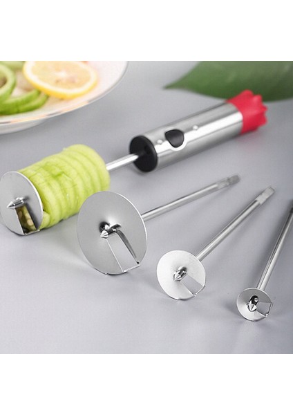 Bir Stil Paslanmaz Çelik Sebze Meyve Matkap Tart Spiralizer Saplı Doldurulmuş Sebze Yapma Seti Değiştirilebilir Kafa Kazma Araçları (Yurt Dışından)