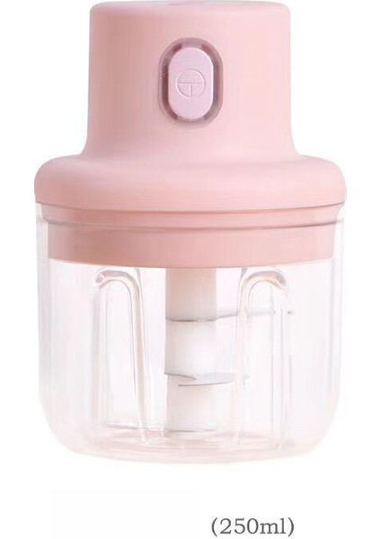 Pembe Tarzı 250 ml Pembe USB Kablosuz Elektrikli Sarımsak Ezici Sağlam Pres Kıyma Sebze Biber Kıyma Makinesi Gıda Parçalayıcı Mutfak Gereçleri (Yurt Dışından)