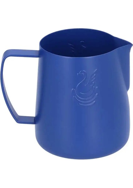 400ML Tarzı Paslanmaz Çelik Kahve Fincanı Süt Sürahi Mavi Latte Köpüren Fincan 400MLML, Mutfak Ofis Mağazası Için Damlamayan Su Çıkışlı (Yurt Dışından)