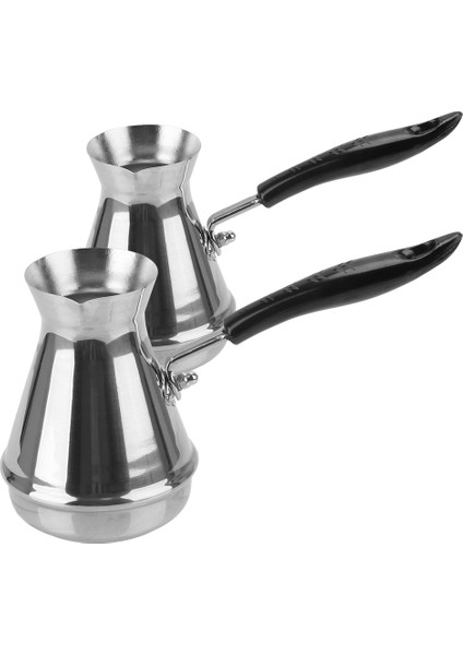 350ML Tarzı Mutfak Aletleri Tereyağı Eritme Potası Kahve Eşyaları Paslanmaz Çelik Türk Cezve Avrupa Uzun Saplı Moka Pot (Yurt Dışından) indirimleri