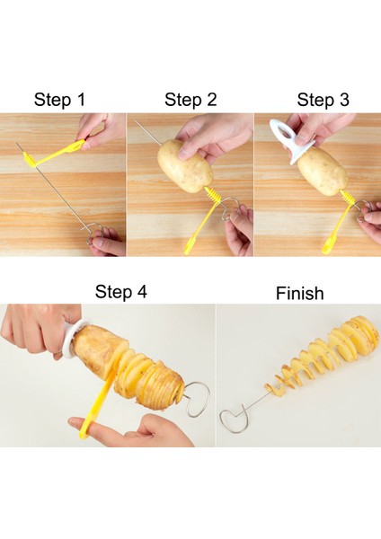 10 Adet Tarzı Spiral Döndür Patates Dilimleme Kesici Salatalık Sebze Spiralizer Kesici Patates Dilimleme Barbekü Yeniden Kullanılabilir Mutfak Aksesuarları Alet (Yurt Dışından) modelleri