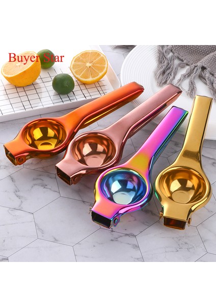 Gümüş Tarzı 1 Adet Altın Limon Sıkacağı Paslanmaz Çelik Portakal Meyve Sıkacağı Metal Manuel Sıkacağı Kolay Kullanım Meyve Presleme Aracı Mutfak Aksesuarları (Yurt Dışından) modelleri