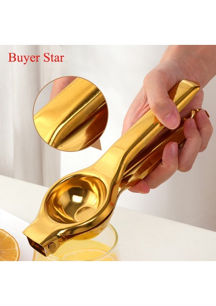 Gümüş Tarzı 1 Adet Altın Limon Sıkacağı Paslanmaz Çelik Portakal Meyve Sıkacağı Metal Manuel Sıkacağı Kolay Kullanım Meyve Presleme Aracı Mutfak Aksesuarları (Yurt Dışından) fırsatları