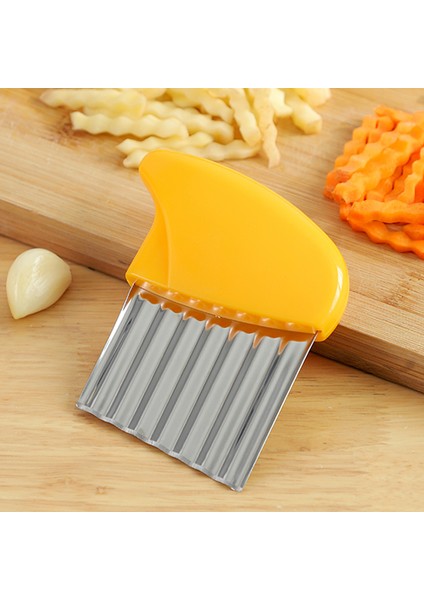 Yeşil Stil Patates Dalgalı Kesici Paslanmaz Çelik Patates Dilimleyici Fransız Kızartma Kesici Bıçak Sebze Kesici Kesme Aletleri Mutfak Alet (Yurt Dışından) fırsatları
