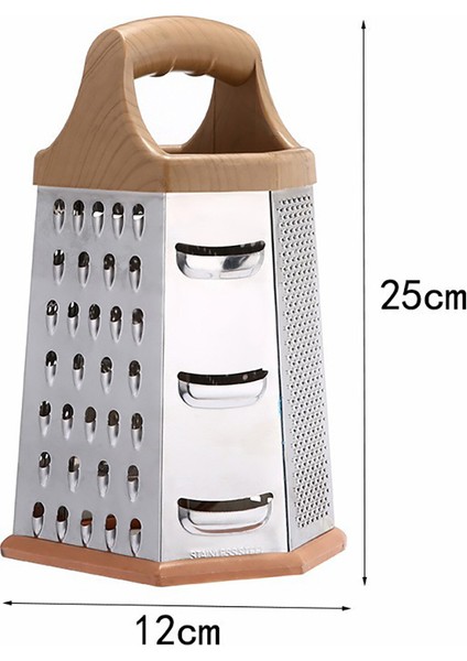 9 Inç Tarzı Çok Fonksiyonlu Sebze Rende Paslanmaz Çelik 6 Taraflı Bıçaklar Kutu Dilimleme Manuel Peynir Patates Rendeleri Mutfak Aksesuarları (Yurt Dışından)