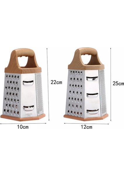 9 Inç Tarzı Çok Fonksiyonlu Sebze Rende Paslanmaz Çelik 6 Taraflı Bıçaklar Kutu Dilimleme Manuel Peynir Patates Rendeleri Mutfak Aksesuarları (Yurt Dışından) modelleri