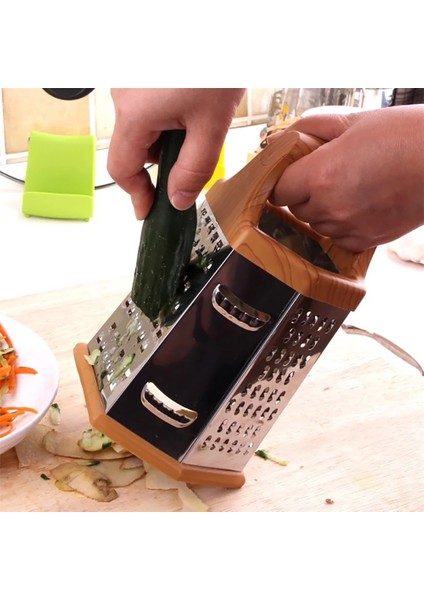 9 Inç Tarzı Çok Fonksiyonlu Sebze Rende Paslanmaz Çelik 6 Taraflı Bıçaklar Kutu Dilimleme Manuel Peynir Patates Rendeleri Mutfak Aksesuarları (Yurt Dışından) indirimleri