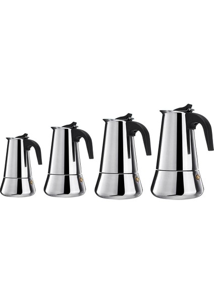 300ML Tarzı Paslanmaz Çelik Kahve Makinesi Cezve Moka Pot Şofben Kahve Makineleri Su Isıtıcısı Kahve Bira Latte Percolator Soba Kahve Araçları (Yurt Dışından)