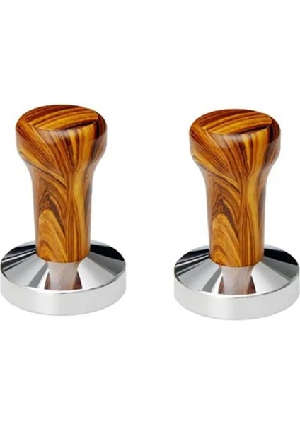 58 mm Tarzı mm Kahve Sabotaj Kauçuk Sap Ahşap Tahıl Pres Tozu Çekiç Bezi Toz Dolgu Espresso Makinesi Destekleme Aleti (Yurt Dışından) modelleri
