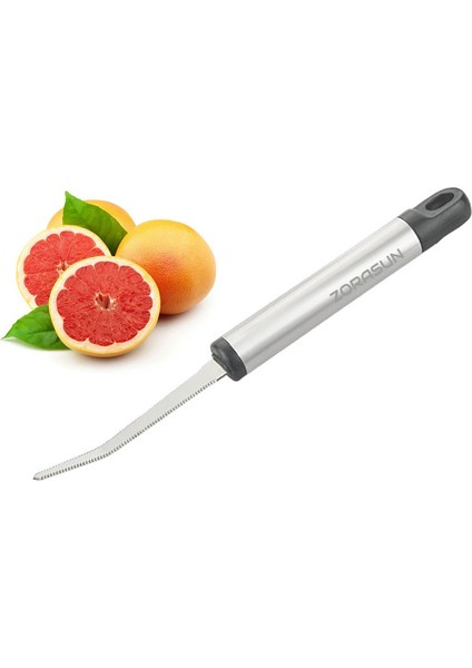 Gümüş Tarzı Zorasun Greyfurt Bıçağı Paslanmaz Çelik Greyfurt Kaşığı Soyucu Kepçe Gereçleri (Yurt Dışından) fiyatları