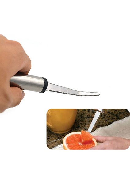 Gümüş Tarzı Zorasun Greyfurt Bıçağı Paslanmaz Çelik Greyfurt Kaşığı Soyucu Kepçe Gereçleri (Yurt Dışından) modelleri