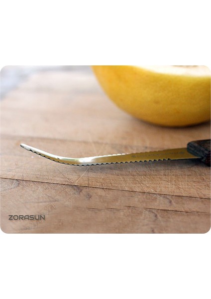 Gümüş Tarzı Zorasun Greyfurt Bıçağı Paslanmaz Çelik Greyfurt Kaşığı Soyucu Kepçe Gereçleri (Yurt Dışından) fırsatları