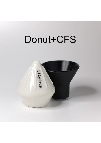 Çörek Cfs Stili Lilydrip Kahve Damlatıcı Transformatör Bira Filtre Kağıdı Invertör Çoğu Koni Damlatıcı Için Uyumlu V60 Bira Seti Demlemeye Yardım (Yurt Dışından)