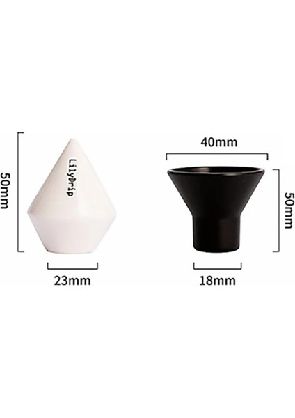 Çörek Cfs Stili Lilydrip Kahve Damlatıcı Transformatör Bira Filtre Kağıdı Invertör Çoğu Koni Damlatıcı Için Uyumlu V60 Bira Seti Demlemeye Yardım (Yurt Dışından)
