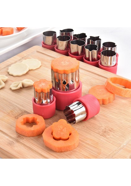 Bir Stil Paslanmaz Çelik Sebze Meyve Kesici Kalıp Çiçekler Karikatür Şekli Kesme Kalıp ve Saplı Sebze Aletleri Mutfak Aksesuarları (Yurt Dışından) indirimleri