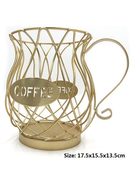 Bir Stil Delikli Kahve Kapsülü Depolama Sepeti Yaratıcı Kahve Fincanı Şekilli Meyve Kahve Pod Organizatör Tutucu Ev Cafe Otel Süsleme Için (Yurt Dışından)