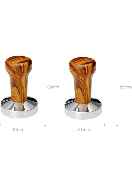 58 mm Tarzı mm Kahve Sabotaj Kauçuk Sap Ahşap Tahıl Pres Tozu Çekiç Bezi Toz Dolgu Espresso Makinesi Destekleme Aleti (Yurt Dışından) indirimleri