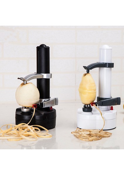 Beyaz Stil Otomatik Meyve Sebze Patates Soyucu Elektrikli Sebze Meyve Aracı Çok Fonksiyonlu Soyma Kesici Mutfak Gadget Aksesuarları (Yurt Dışından) fiyatları
