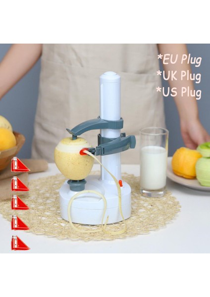 Beyaz Stil Otomatik Meyve Sebze Patates Soyucu Elektrikli Sebze Meyve Aracı Çok Fonksiyonlu Soyma Kesici Mutfak Gadget Aksesuarları (Yurt Dışından) modelleri