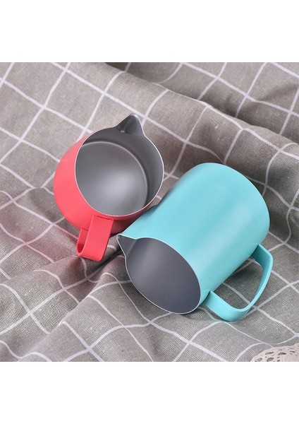 Sarı Stil 600ML Süt Sürahisi L Paslanmaz Çelik Köpük Sürahi Çekme Çiçek Fincan Kahve Süt Köpürtücü Latte Art Süt Köpüğü Aracı Coffeware (Yurt Dışından) modelleri